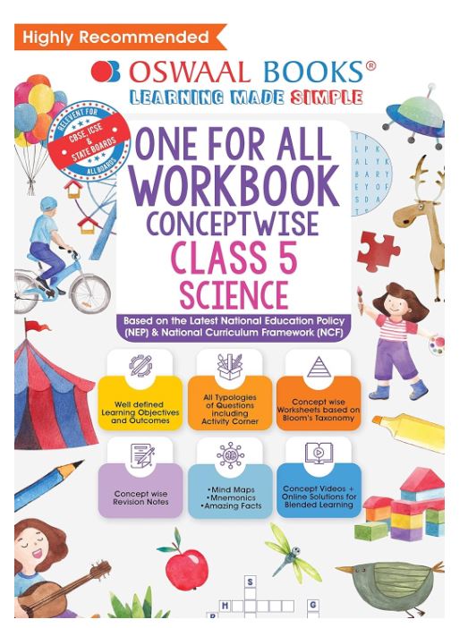 Oswaal One For All Workbook, Class-5, Science 